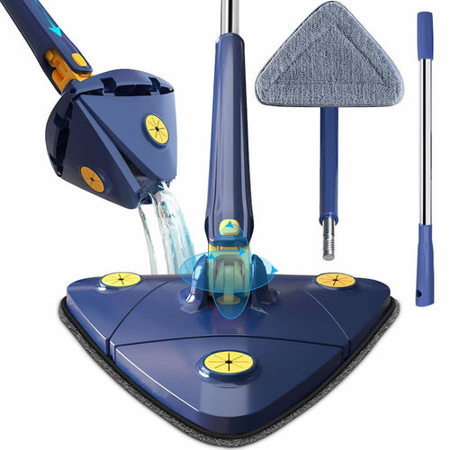 360 Rotating Adjustable Mop, Self-Wringing, Microfiber Cleaning, Reach Every Corner
